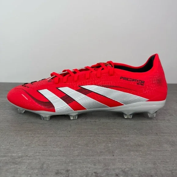 Adidas Predator Pro FG Soccer Cleats - Red/White - ID3856 Men's Size 12
